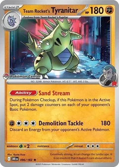Team Rocket's Tyranitar Pokemon Center Exclusive 096