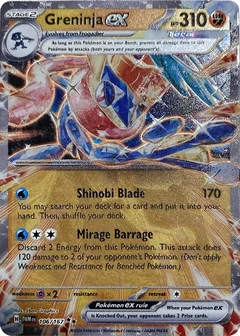 Greninja ex GameStop Metal Card 106