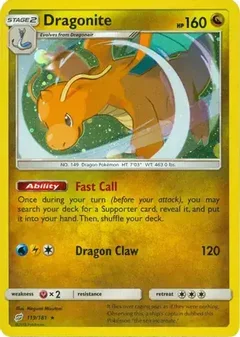 Dragonite Cosmos Holo 119