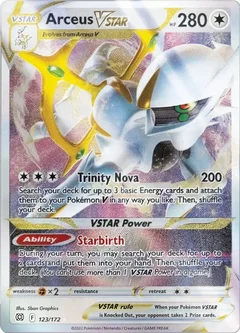 Arceus VSTAR Metal Card 123