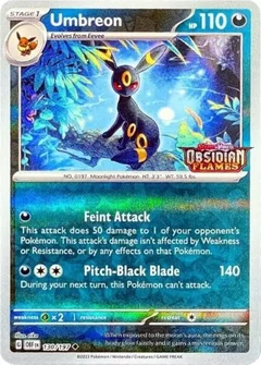 Umbreon Obsidian Flames Stamped 130
