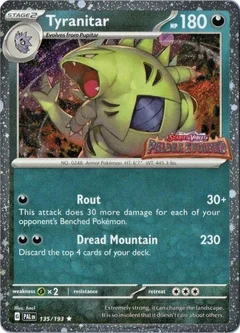 Tyranitar Paldea Evolved Stamp 135