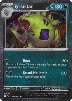 Tyranitar Cosmo Foil 135