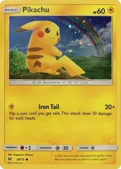 Pikachu Cracked Ice Holo 28