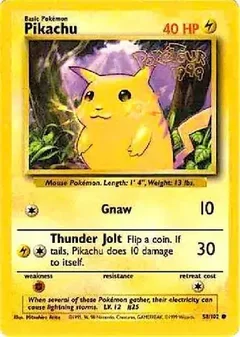 Pikachu PokeTour 1999 58