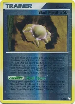 Skull Fossil Reverse Holo 117