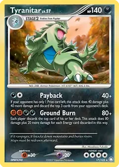 Tyranitar Holo 17