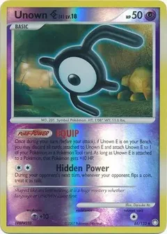 Unown E Reverse Holo 65