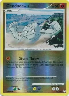 Geodude Reverse Holo 84