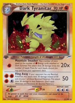 Dark Tyranitar Holo 11
