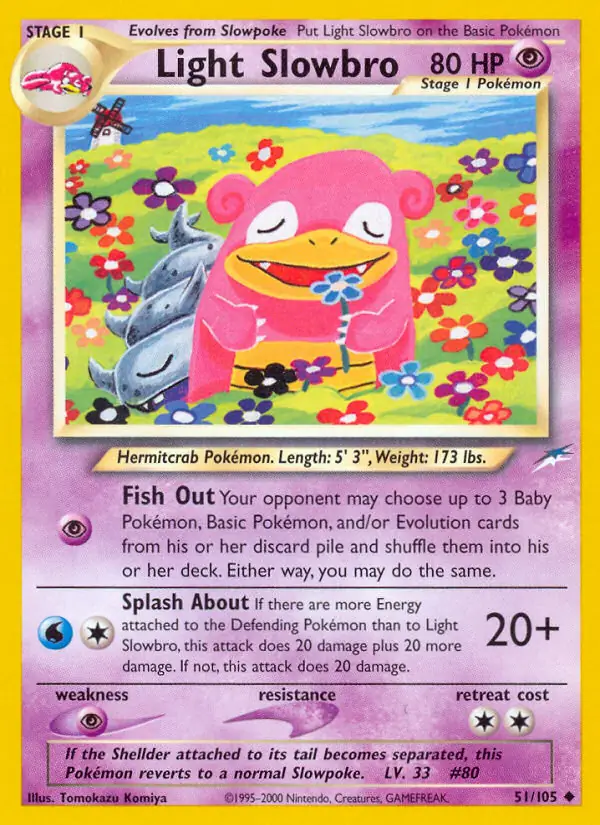 Light Slowbro, Neo Destiny #51 Pokémon card
