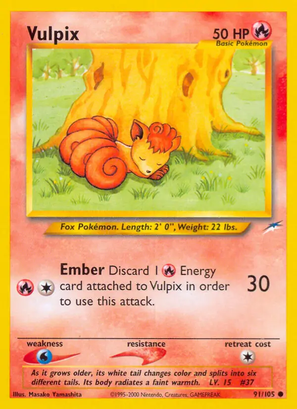 Vulpix, Neo Destiny #91 Pokémon card