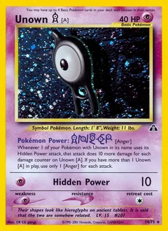 Unown [A] Holo 14
