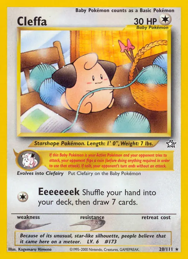Cleffa, Neo Genesis #20 Pokémon card