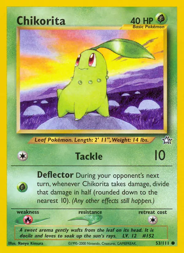 Chikorita, Neo Genesis #53 Pokémon card