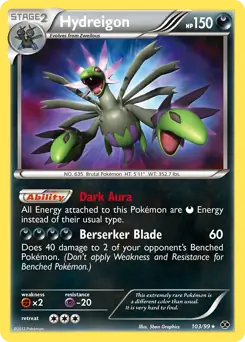 Hydreigon Secret, Next Destinies #103 Pokémon card