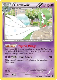 Gardevoir Holo, Next Destinies #57 Pokémon card
