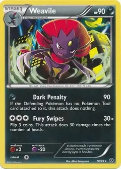 Weavile Reverse Holo 70