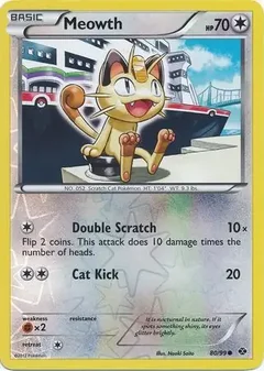 Meowth Reverse Holo 80