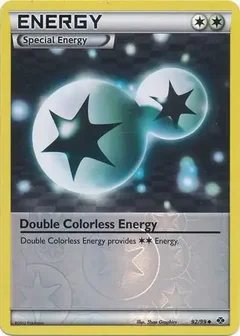Double Colorless Energy Reverse Holo 92