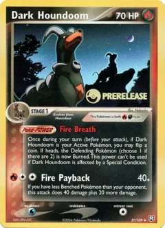 Dark Houndoom Prerelease Holofoil 37
