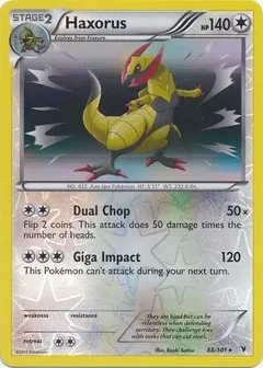 Haxorus Reverse Holo 88