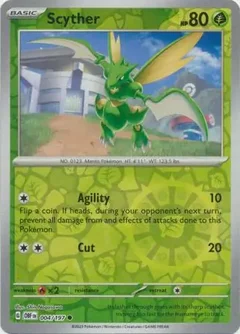 Scyther Reverse Holo 004