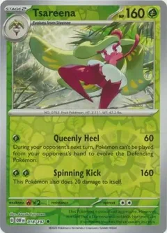Tsareena Reverse Holo 018