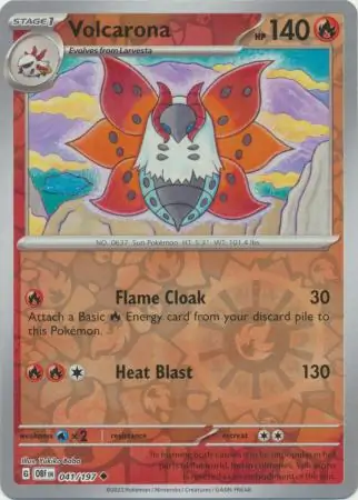Volcarona Reverse Holo