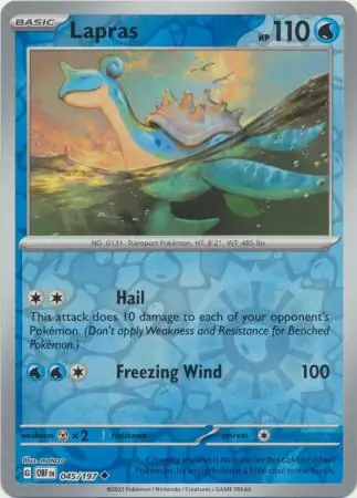 Lapras Reverse Holo