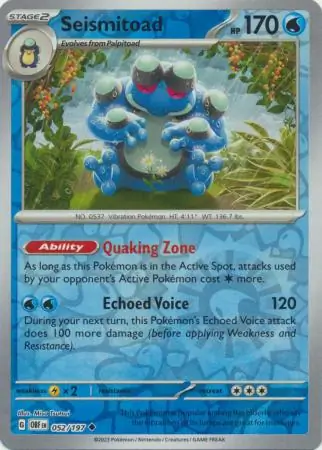 Seismitoad Reverse Holo