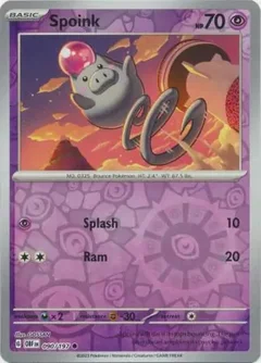 Spoink Reverse Holo 090