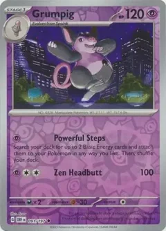 Grumpig Reverse Holo 091