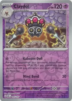 Claydol Reverse Holo 095