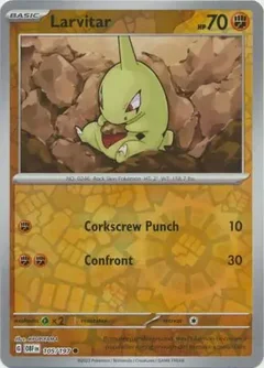Larvitar Reverse Holo 105