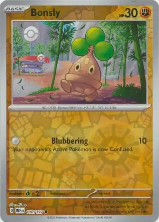 Bonsly Reverse Holo