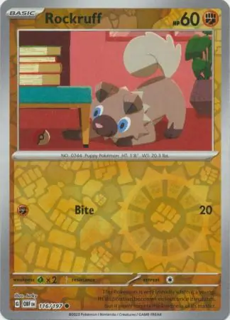 Rockruff Reverse Holo