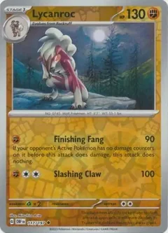 Lycanroc Reverse Holo 117