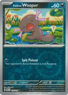 Paldean Wooper Reverse Holo 126