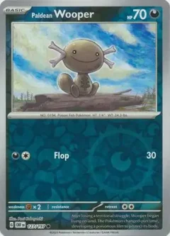 Paldean Wooper Reverse Holo 127