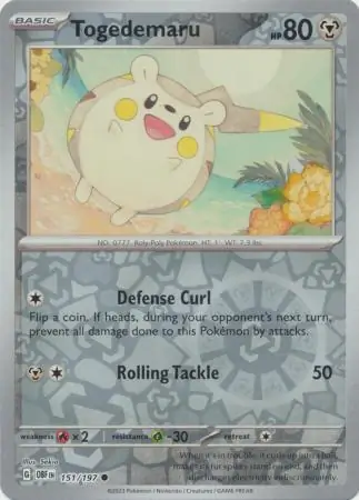 Togedemaru Reverse Holo