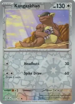 Kangaskhan Reverse Holo 165