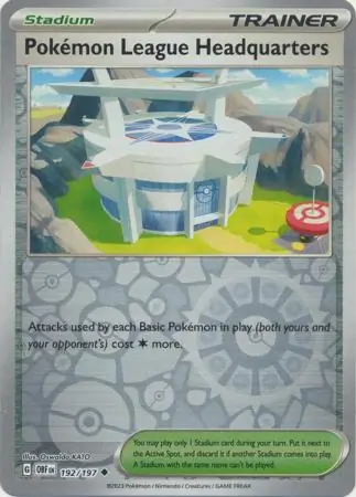 Pokemon League Headquarters Reverse Holo