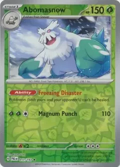 Abomasnow Reverse Holo 011