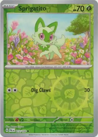 Sprigatito Reverse Holo