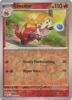 Crocalor Reverse Holo 036