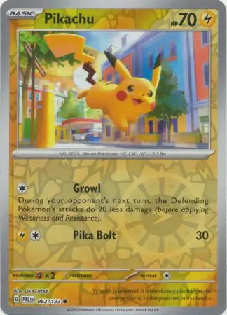 Pikachu Reverse Holo