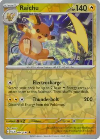 Raichu Reverse Holo