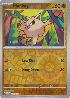 Mankey Reverse Holo 106