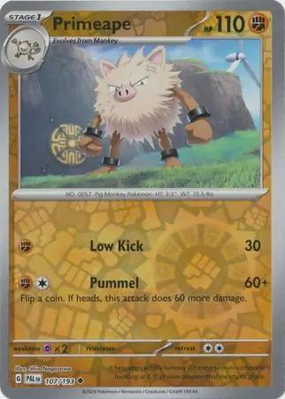Primeape Reverse Holo